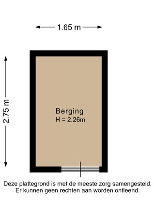 Floorplan - Schiedamseweg 226D, 3025 AN Rotterdam